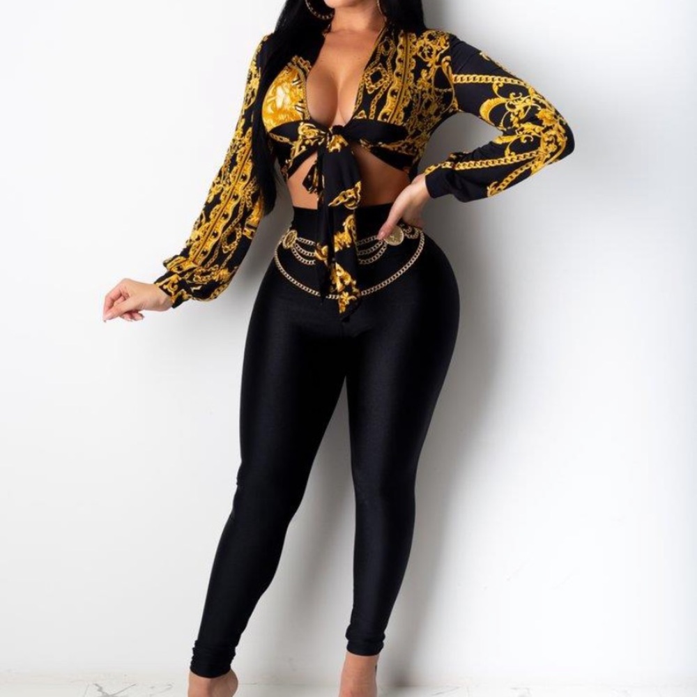 Black and gold top (worn once)